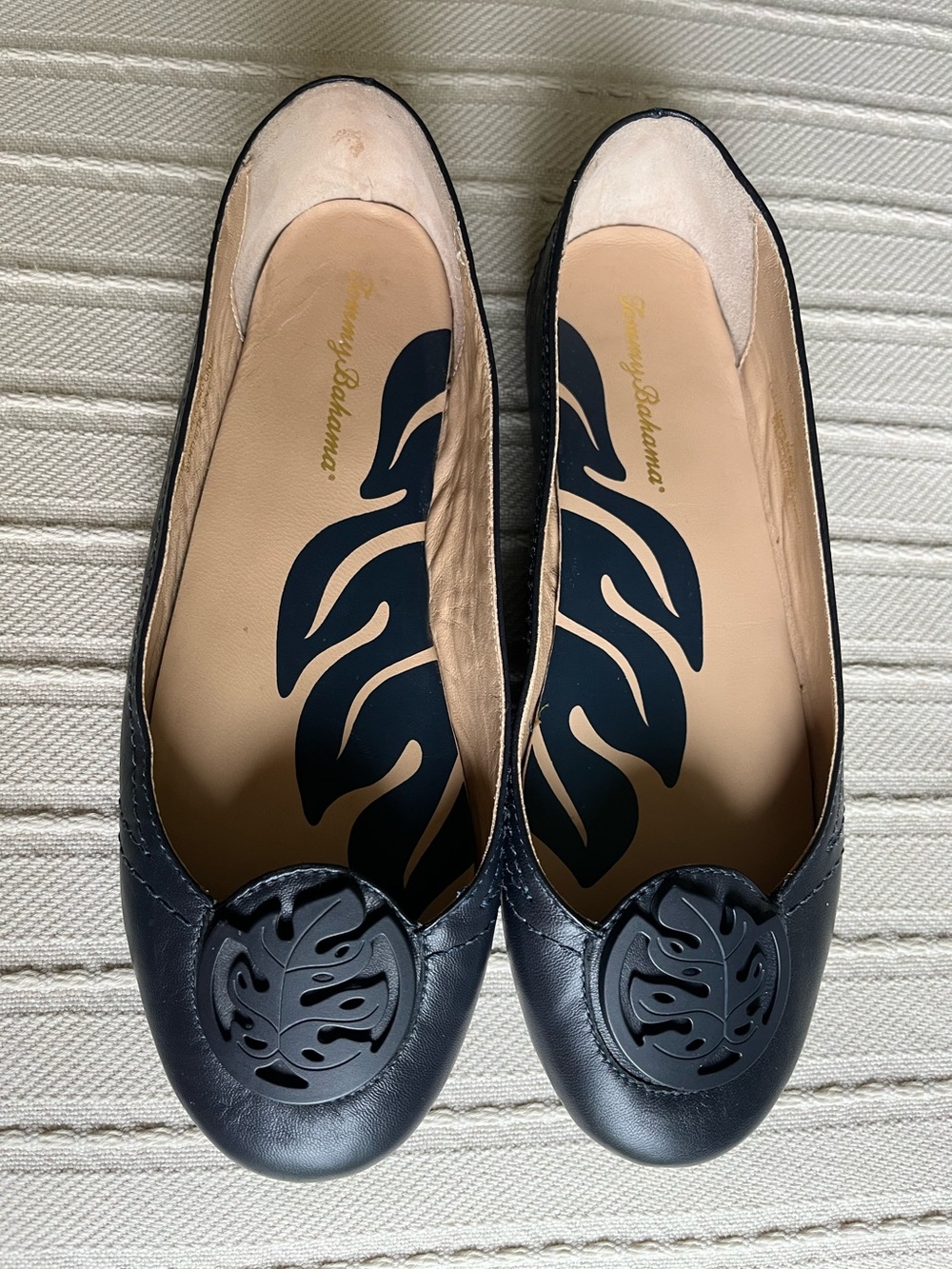 Tommy Bahama Athens Leaf floral ballet flats